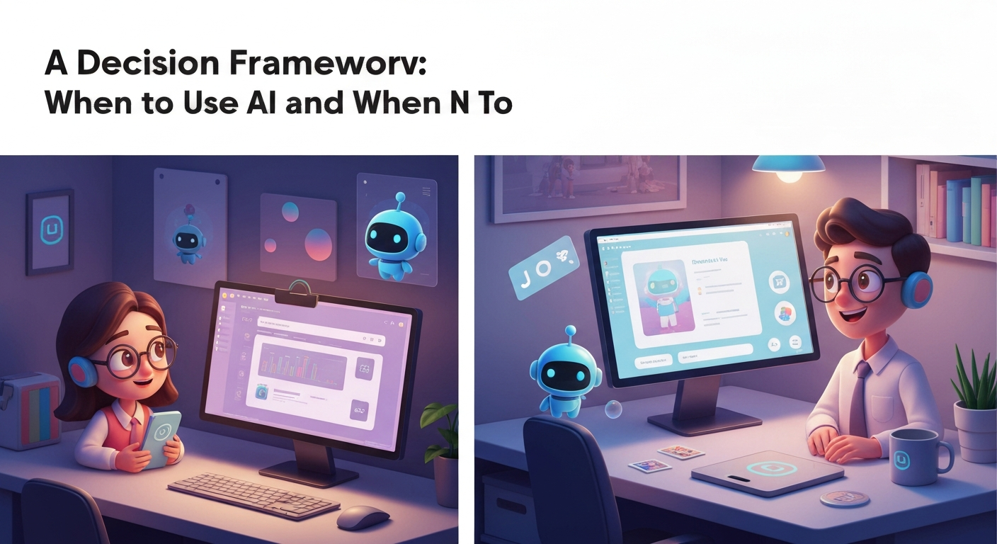 A Decision Framework: When to Use AI and When Not To