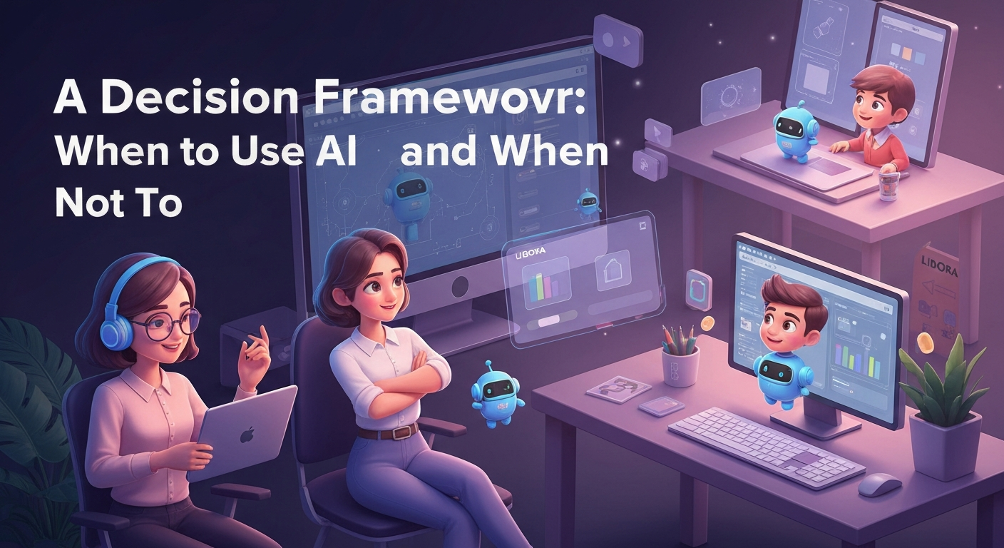A Decision Framework: When to Use AI and When Not To